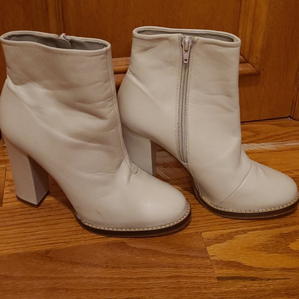 Zara leather booties